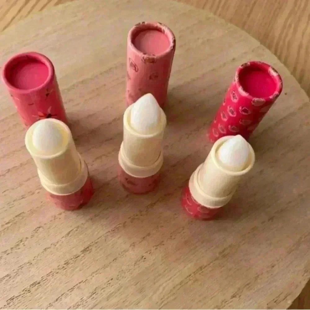 🆕3-PC Lip Balm Pink Floral Print Package🆕